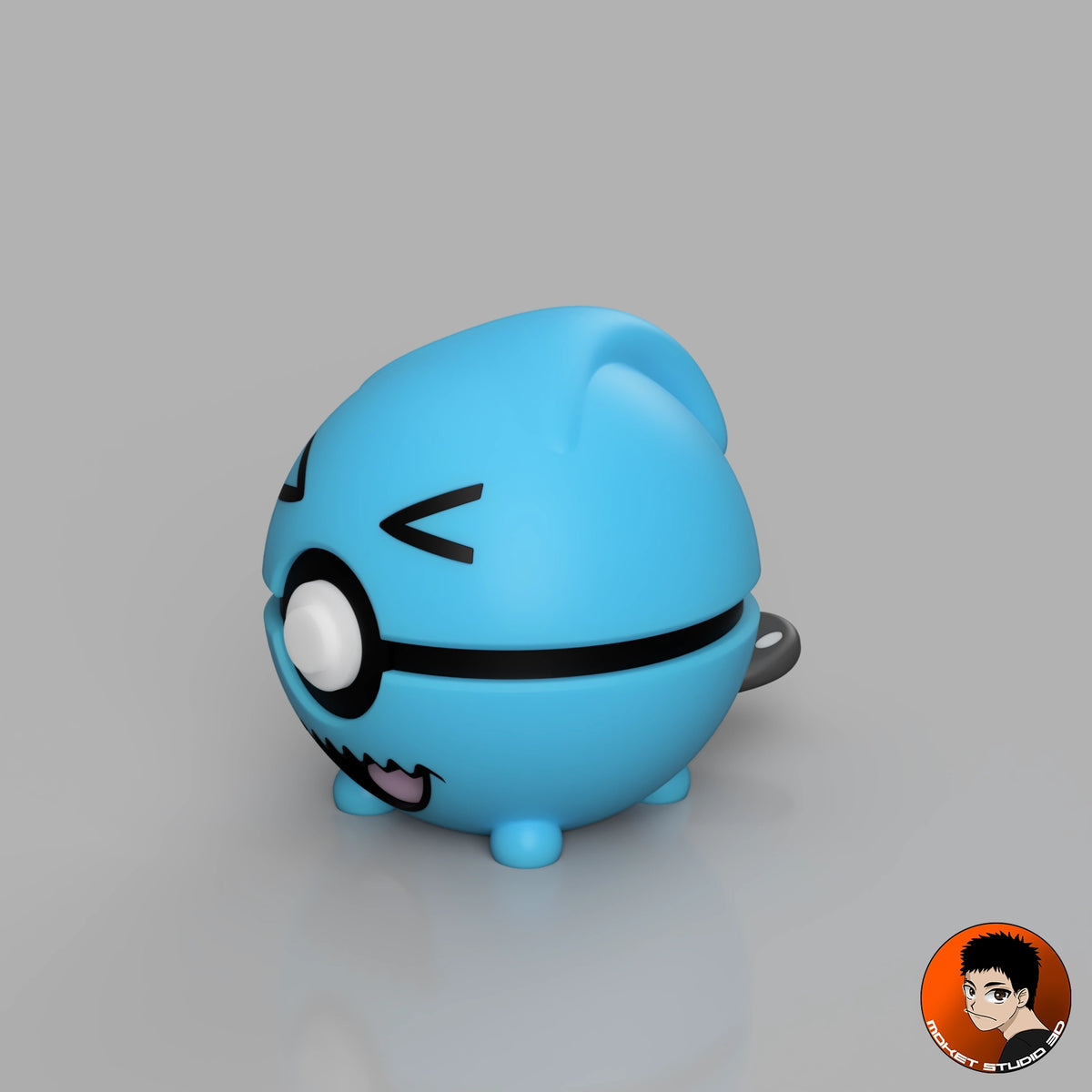 #0202 Wobbuffet - Handcrafted Pokémon Collector's Decorative Item in 3D Print