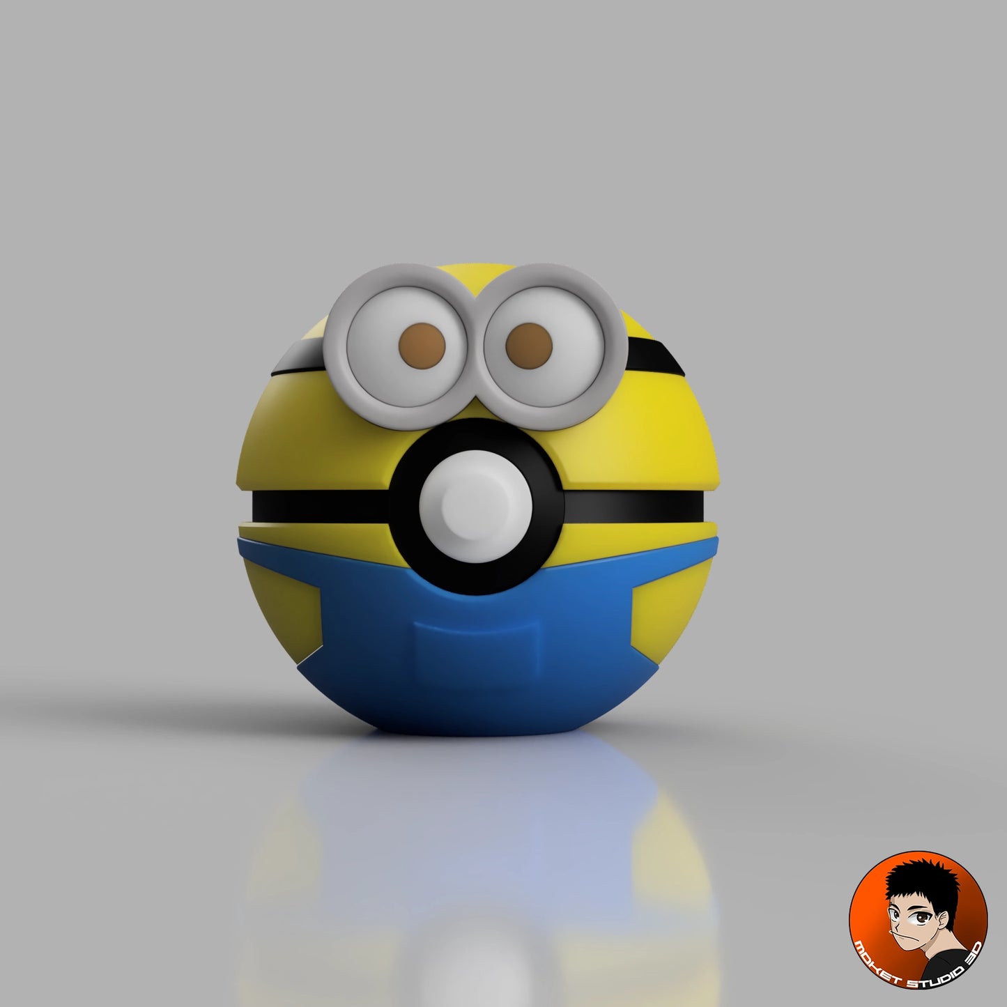 MS3D Ball Trio Minions avec support de présentation – Bob, Stuart & Kevin réunis ! 💛👓🍌