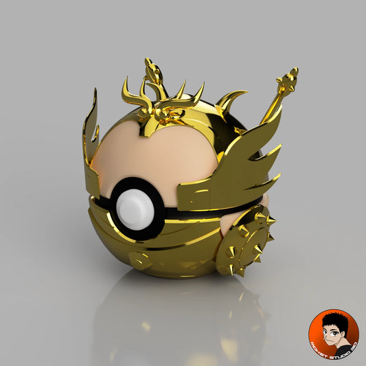 MS3D Ball Chevalier d’Or de la Balance en PLA – La justice et l’équilibre réunis dans une sphère mythique ⚖️✨🛡️