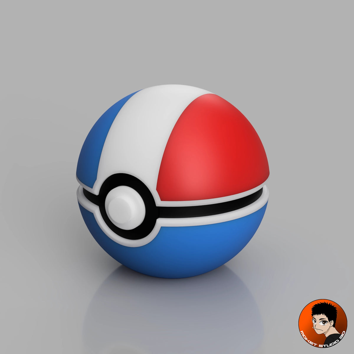 MS3D French Team Ball in PLA – The Blue White Red in your hands! 🇫🇷⚽