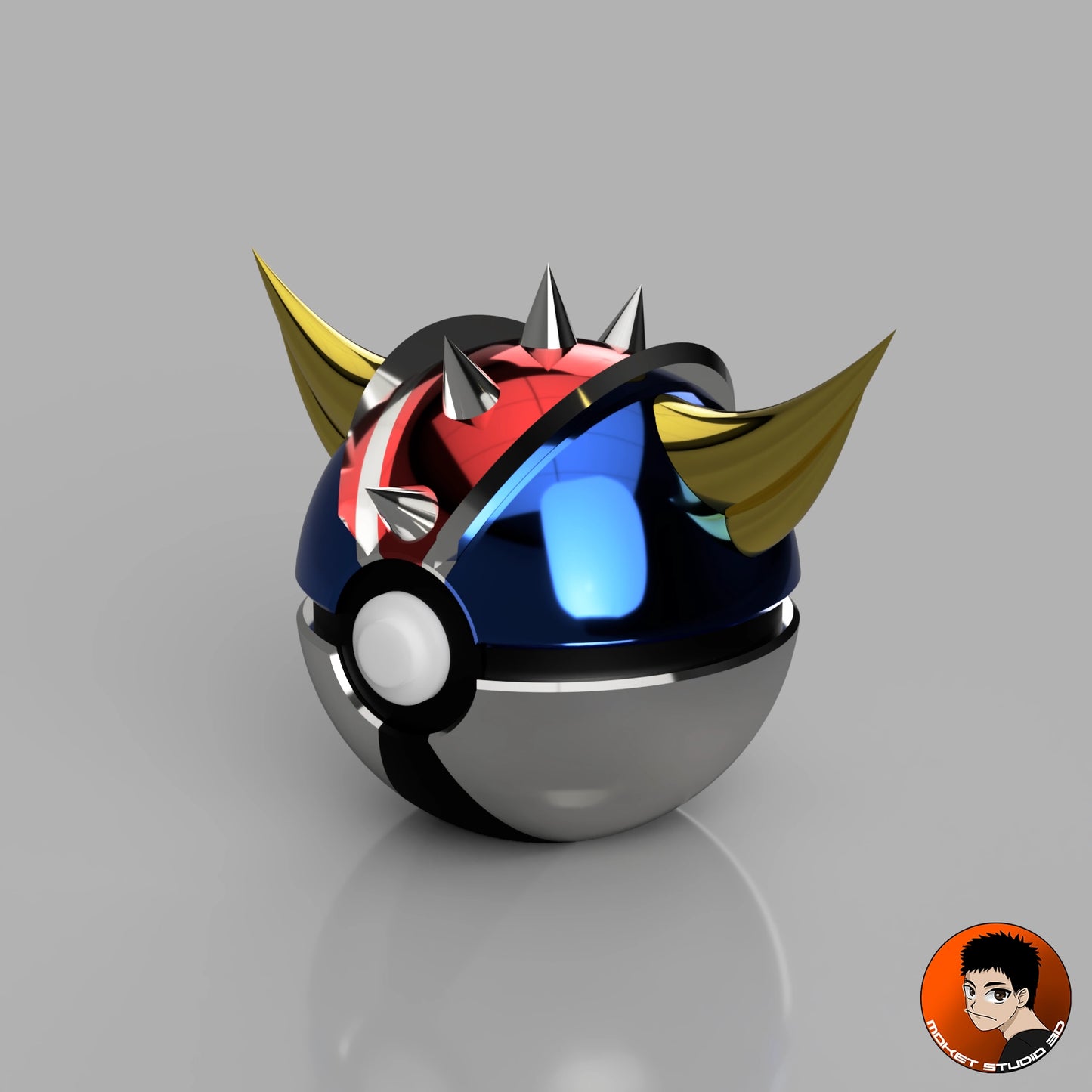 MS3D Ball Goldorak – Fusionnez l’Univers des Méchas et des Dresseurs ! 🤖⚡