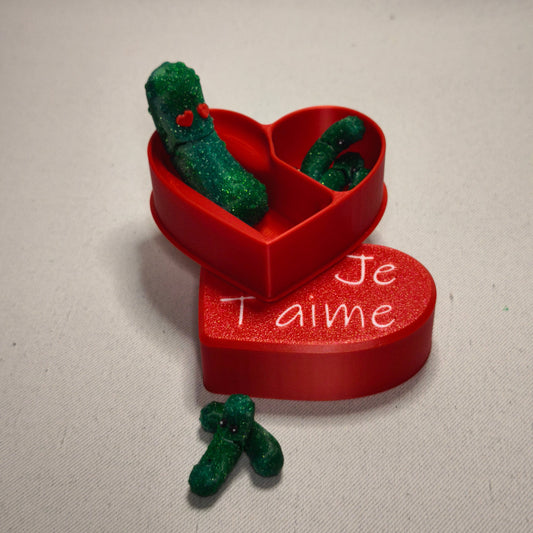 Porte-clé Fidget Cornichons "Mr. Pickles" en PLA - Spécial Saint-Valentin