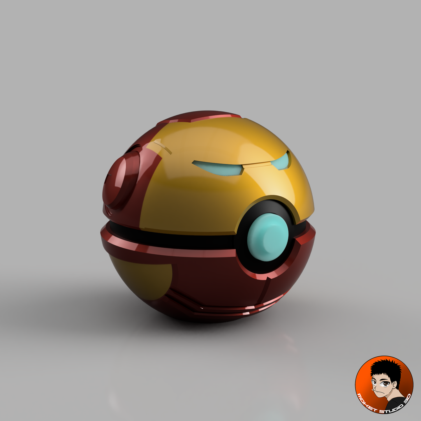 MS3D Ball Iron Man porte-clé – Haute technologie et puissance concentrées dans une sphère collector !