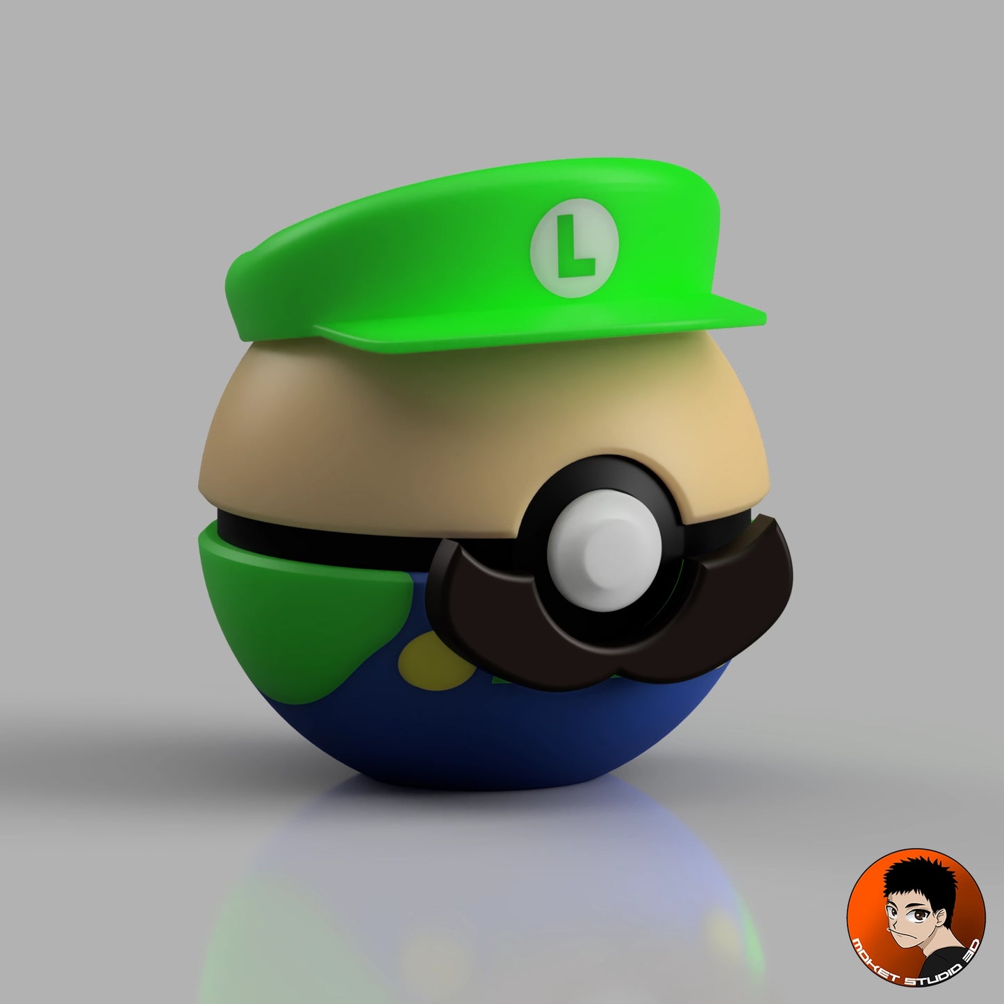 MS3D Ball porte-clé Luigi – Attrapez-les Tous avec le Style du Frère du Plombier ! 🍄💚