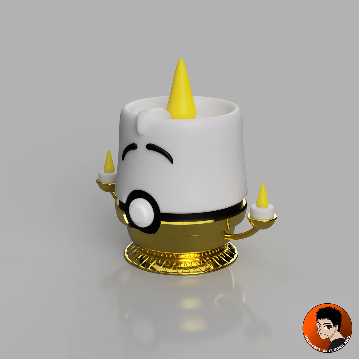 MS3D Light-Up Ball – Beauty and the Beast 🕯️