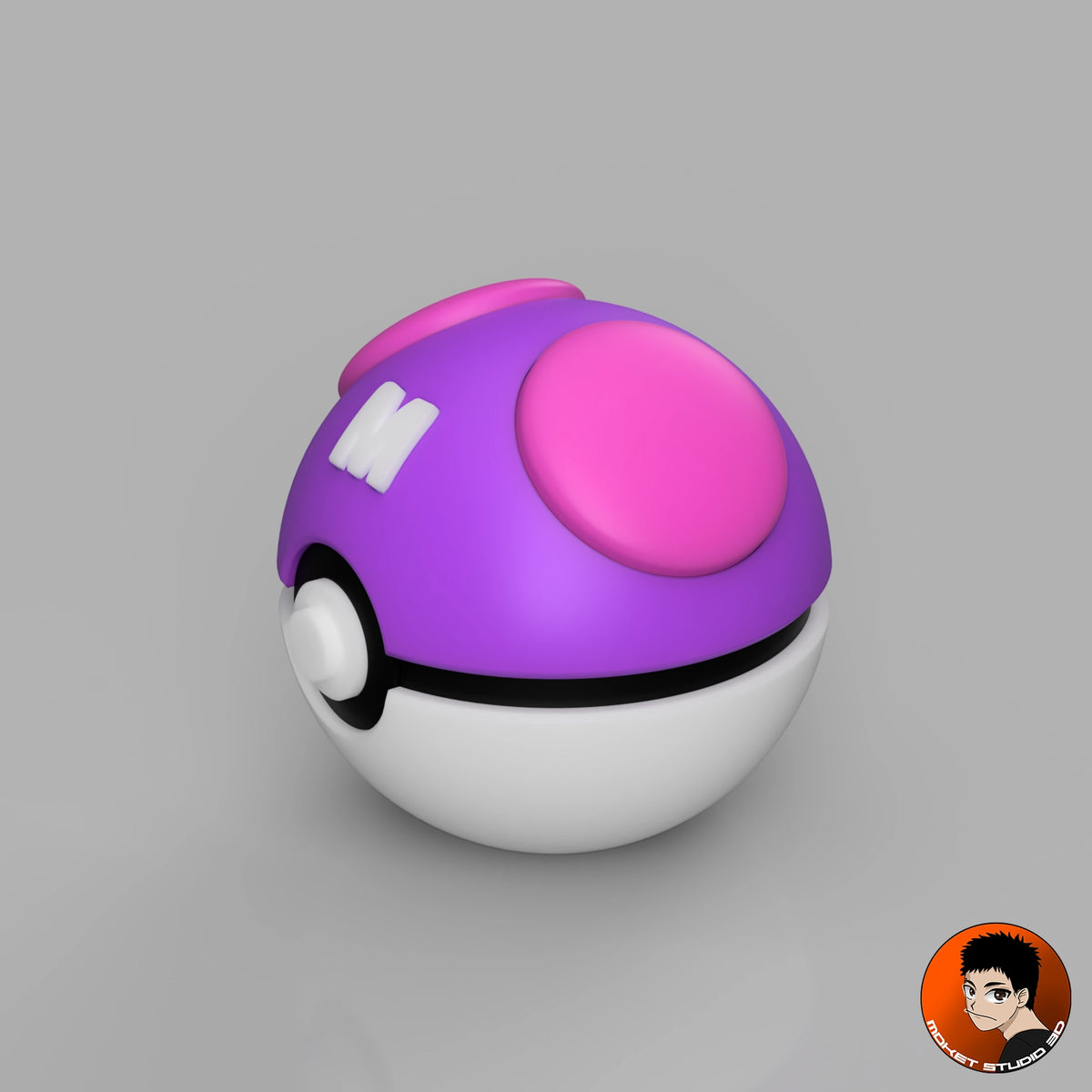 Master Ball - Handmade Pokémon Collector's Decorative Item in 3D Print