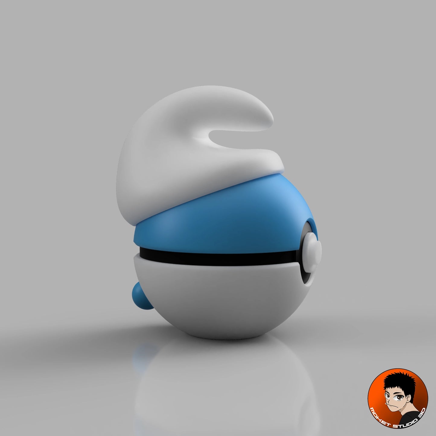 MS3D Ball Schtroumpf – Une touche de magie bleue dans votre collection !