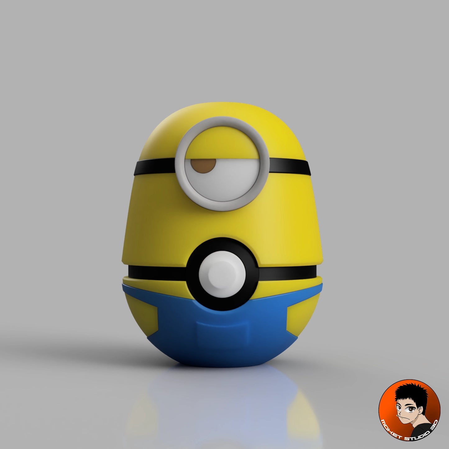 MS3D Ball Trio Minions avec support de présentation – Bob, Stuart & Kevin réunis ! 💛👓🍌