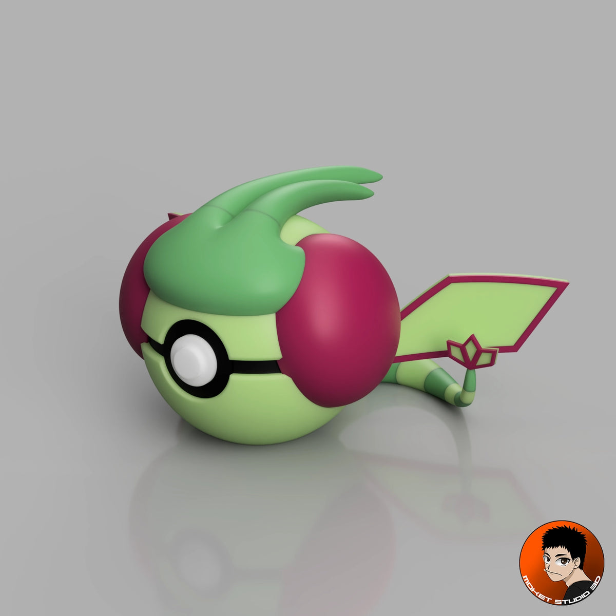 Ball Libégon #0330 Pokémon MS3D, vue de trois quarts