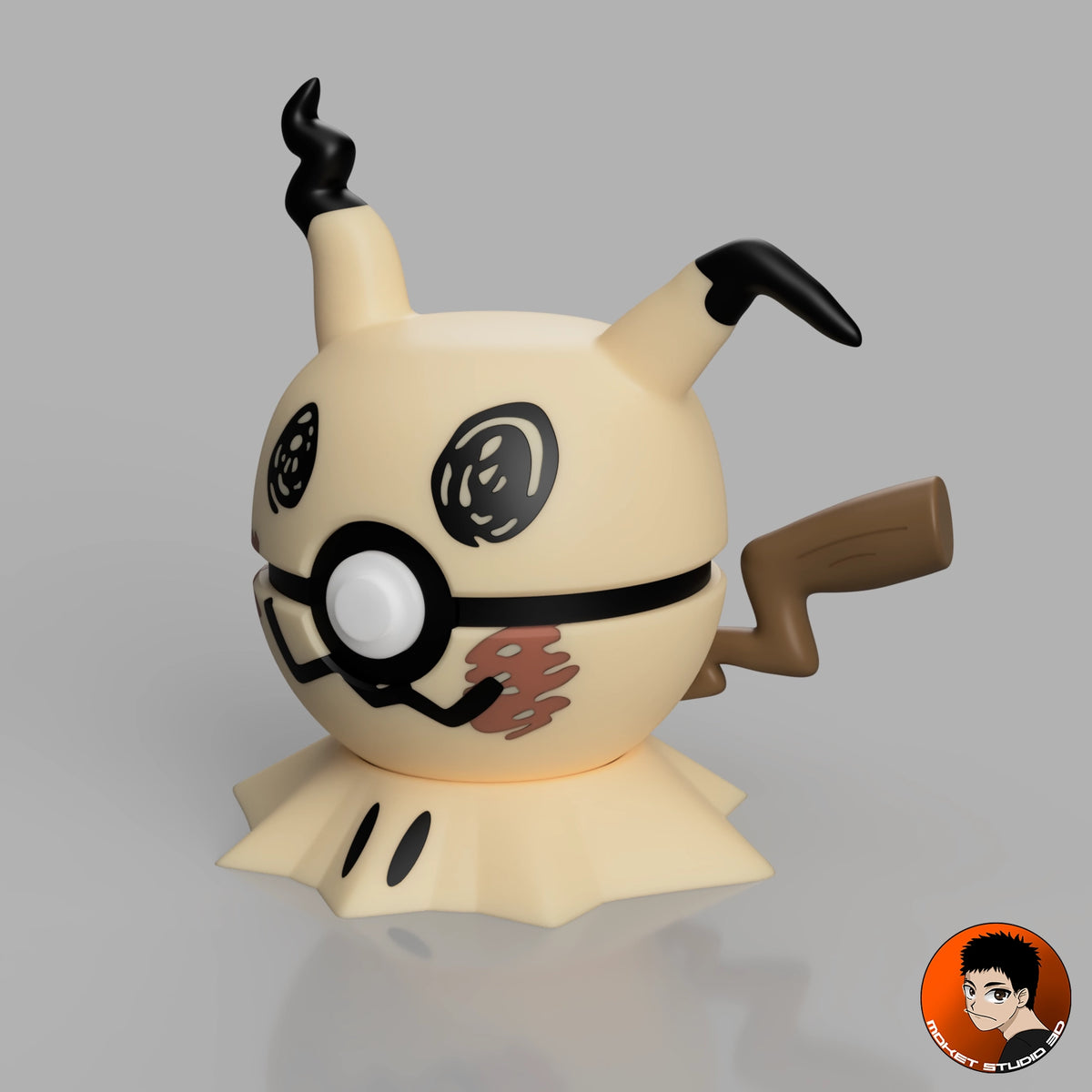 Ball Mimiqui #0778 Pokémon MS3D, vue de trois quarts