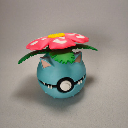 Pack de 3 pokeballs #0003 #0006 #0009 Starter gen 1 , évolution 2 avec support d'exposition - Attrapez-les Tous avec Style !