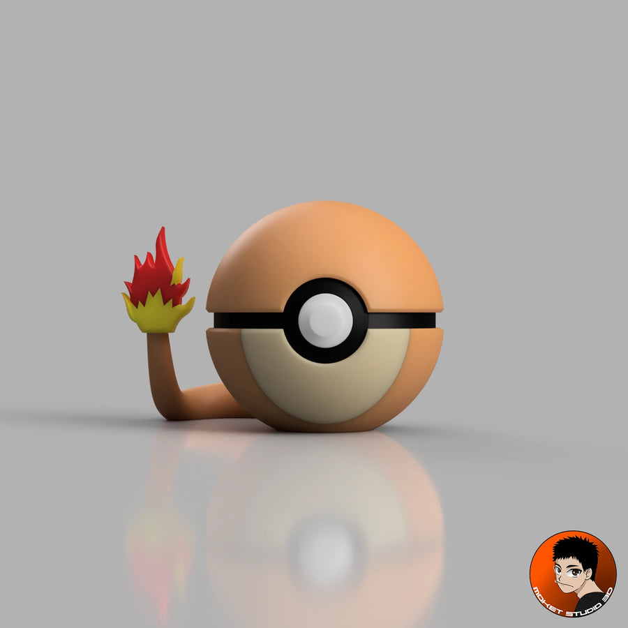 #0004 Salamèche - Attrapez-les Tous avec Style !