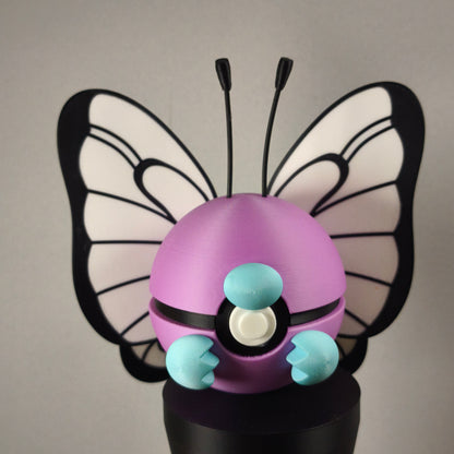 Pack de 3 pokeballs #0010 #0011 #0012 avec support d'exposition - Attrapez-les Tous avec Style !