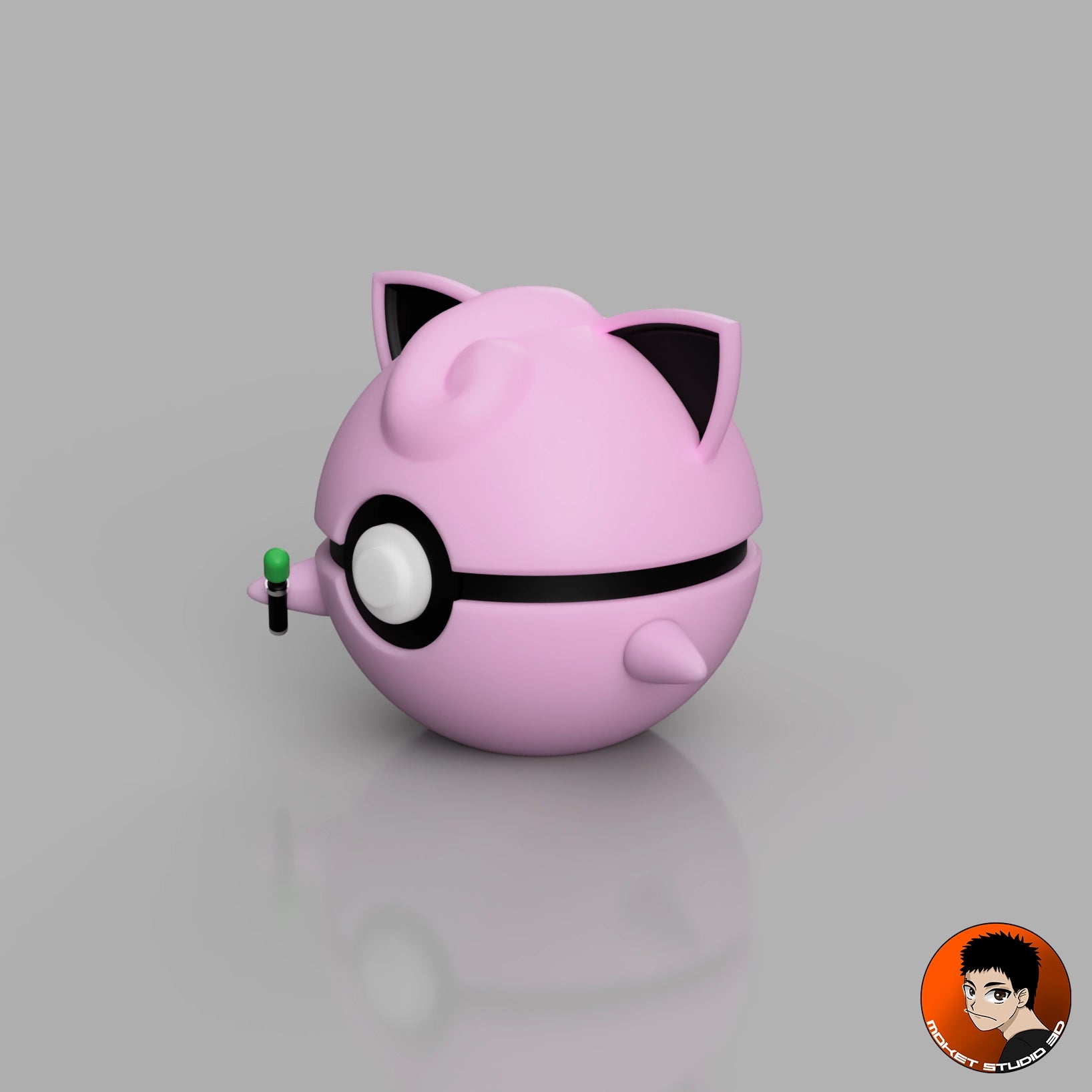 #0039 Rondoudou -Objet déco collector Pokémon fait main en impression 3D