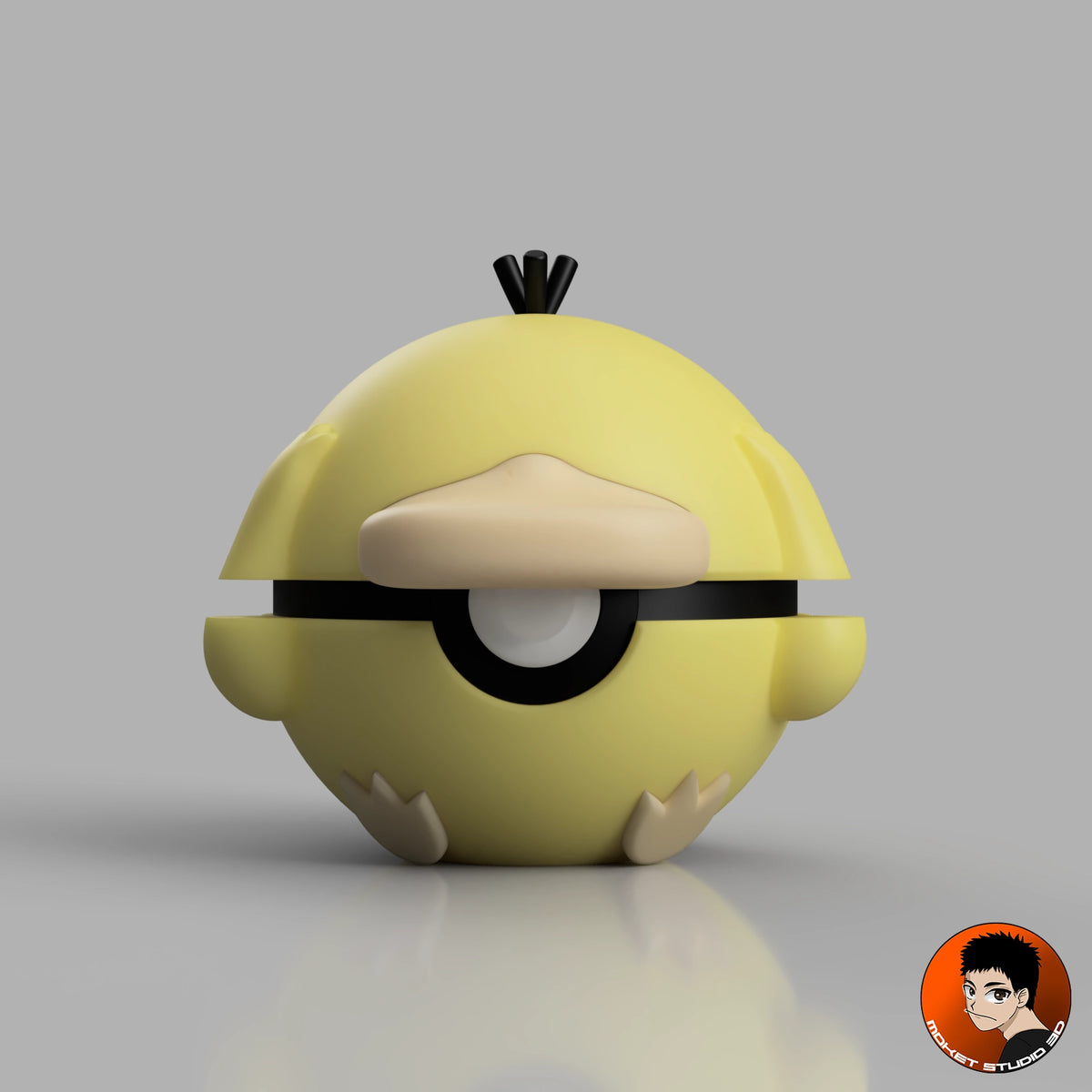 #0054 Psyduck - Handmade Pokémon collectible decorative item in 3D printing