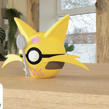 Pack de 3 pokeballs #0063 #0064 #0065 avec support d'exposition - Attrapez-les Tous avec Style !