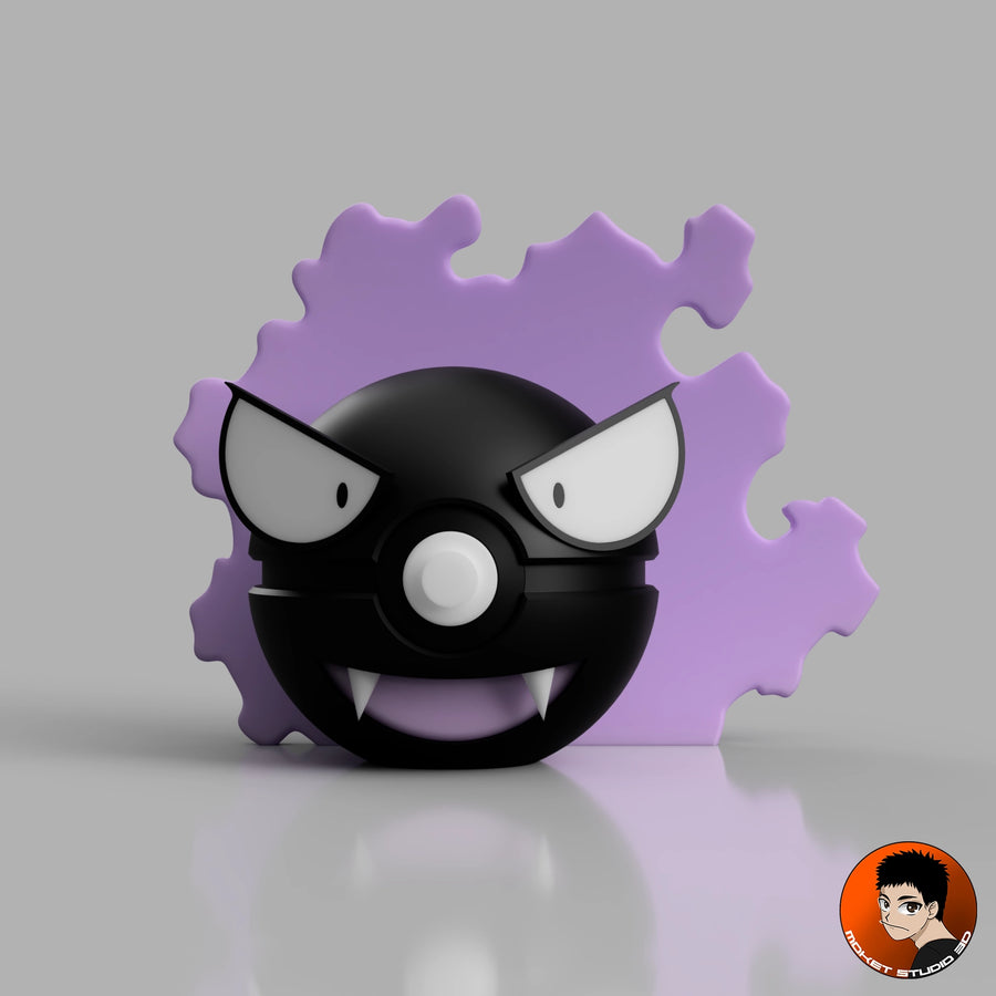 #0092 Fantominus - Objet déco collector Pokémon fait main en impression 3D