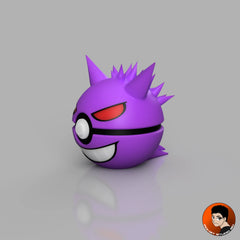 #0094 Ectoplasma - Objet déco collector Pokémon fait main en impression 3D