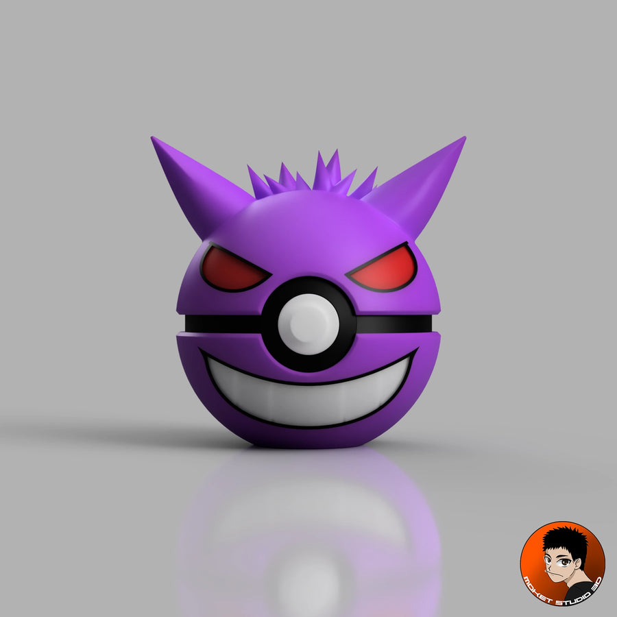 #0094 Ectoplasma - Objet déco collector Pokémon fait main en impression 3D