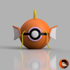 #0129 Magicarpe - Objet déco collector Pokémon fait main en impression 3D