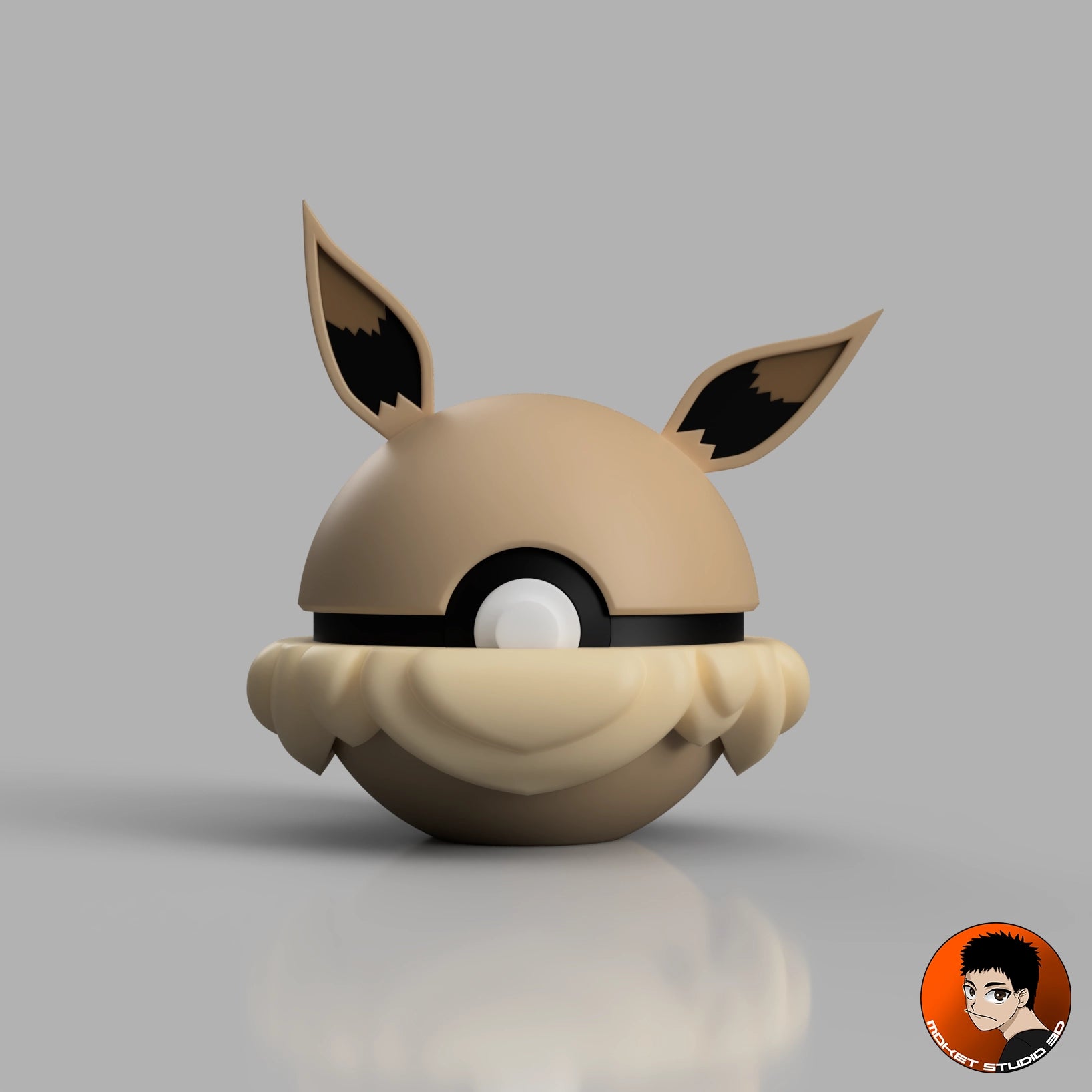 #0133 Evoli - Objet déco collector Pokémon fait main en impression 3D