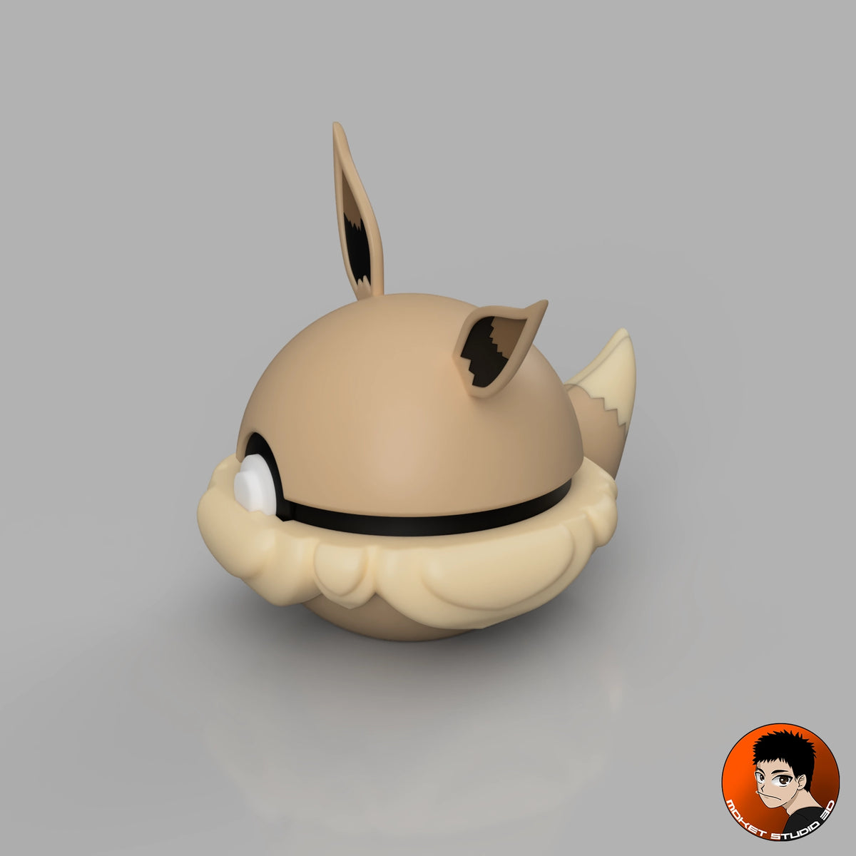 #0133 Eevee - Handmade Pokémon collectible decorative item in 3D print