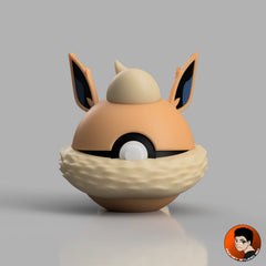 #0136 Pyroli - Objet déco collector Pokémon fait main en impression 3D