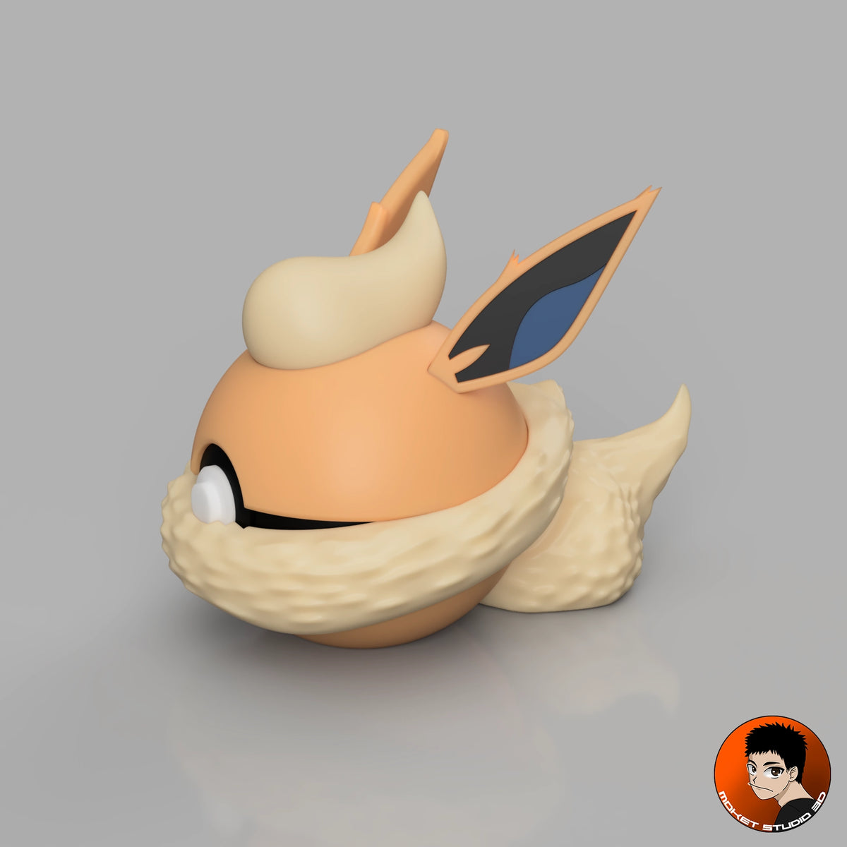 #0136 Flareon - Handmade Pokémon Collector Decorative Item in 3D Print