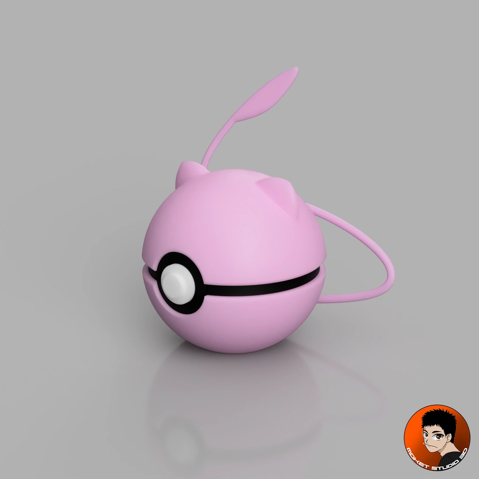 #0151 Mew - Objet déco collector Pokémon fait main en impression 3D