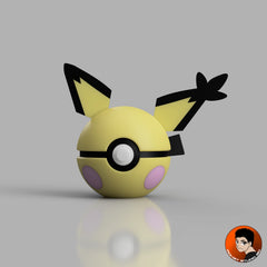 #0172 Pichu Version Troizepi - Objet déco collector Pokémon fait main en impression 3D