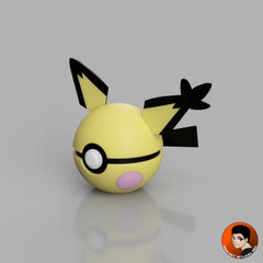 #0172 Pichu Version Troizepi - Objet déco collector Pokémon fait main en impression 3D