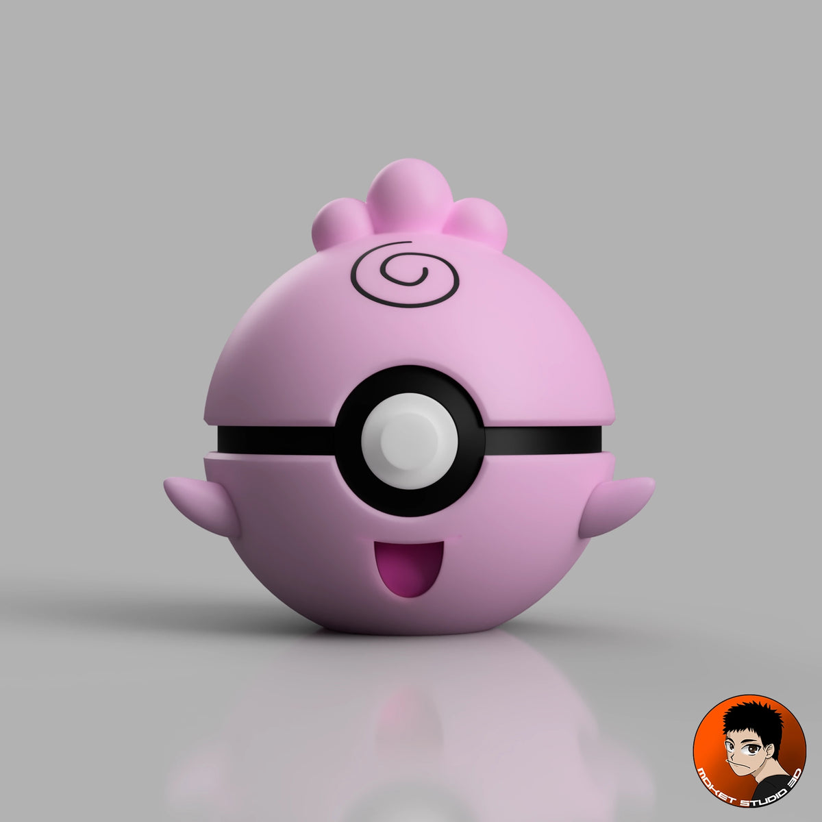 #0174 Igglybuff - Collectible Pokémon Decorative Item, Handcrafted with 3D Printing