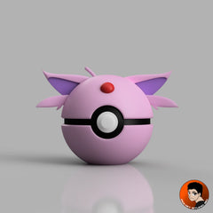 #0196 Mentali - Objet déco collector Pokémon fait main en impression 3D