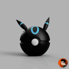 #0197 Noctali Shiny phosphorescent qui brille dans le noir - Objet déco collector Pokémon fait main en impression 3D
