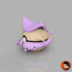 #0301 Delcatty - Objet déco collector Pokémon fait main en impression 3D