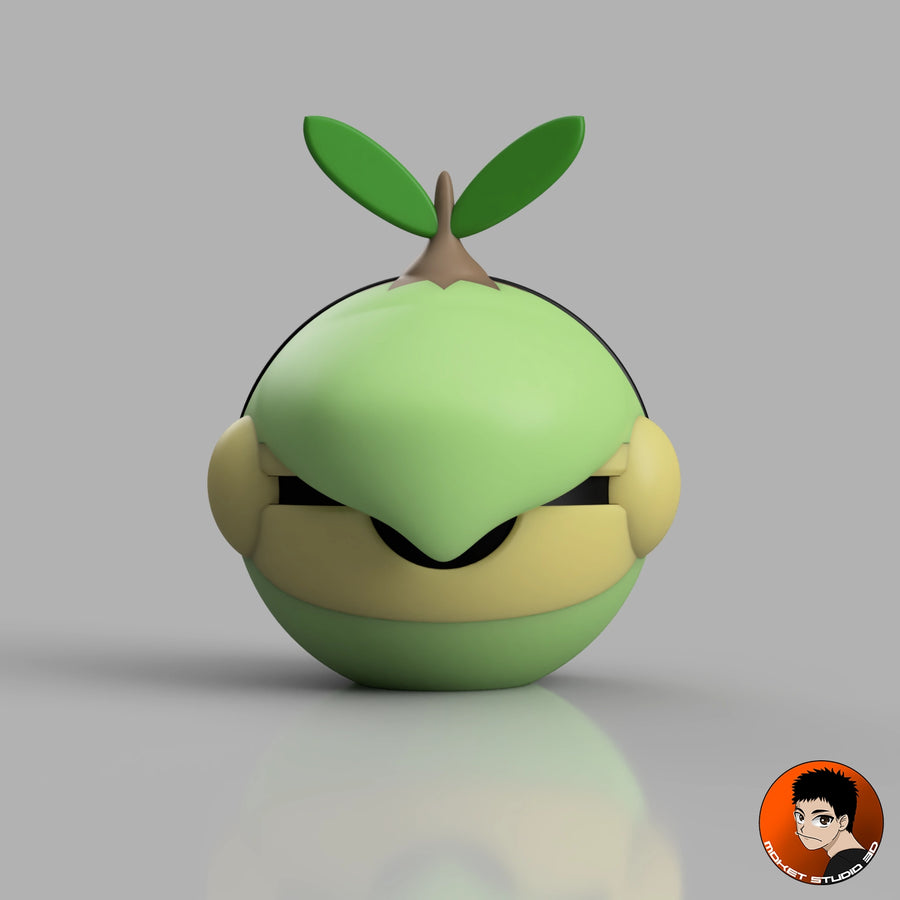 #0387 Tortipouss - Objet déco collector Pokémon fait main en impression 3D