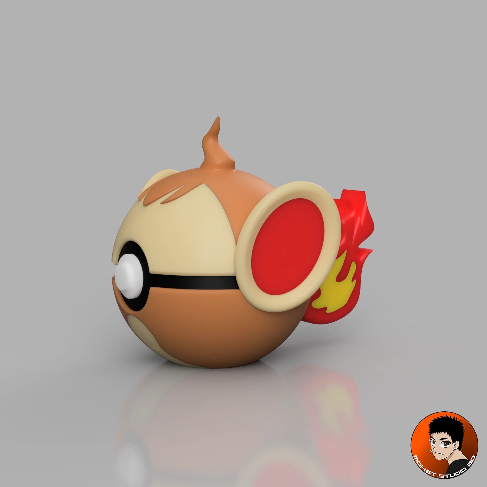 #0390 Ouisticram - Objet déco collector Pokémon fait main en impression 3D