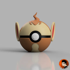 #0390 Ouisticram - Objet déco collector Pokémon fait main en impression 3D
