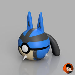 #0448 Lucario -Objet déco collector Pokémon fait main en impression 3D