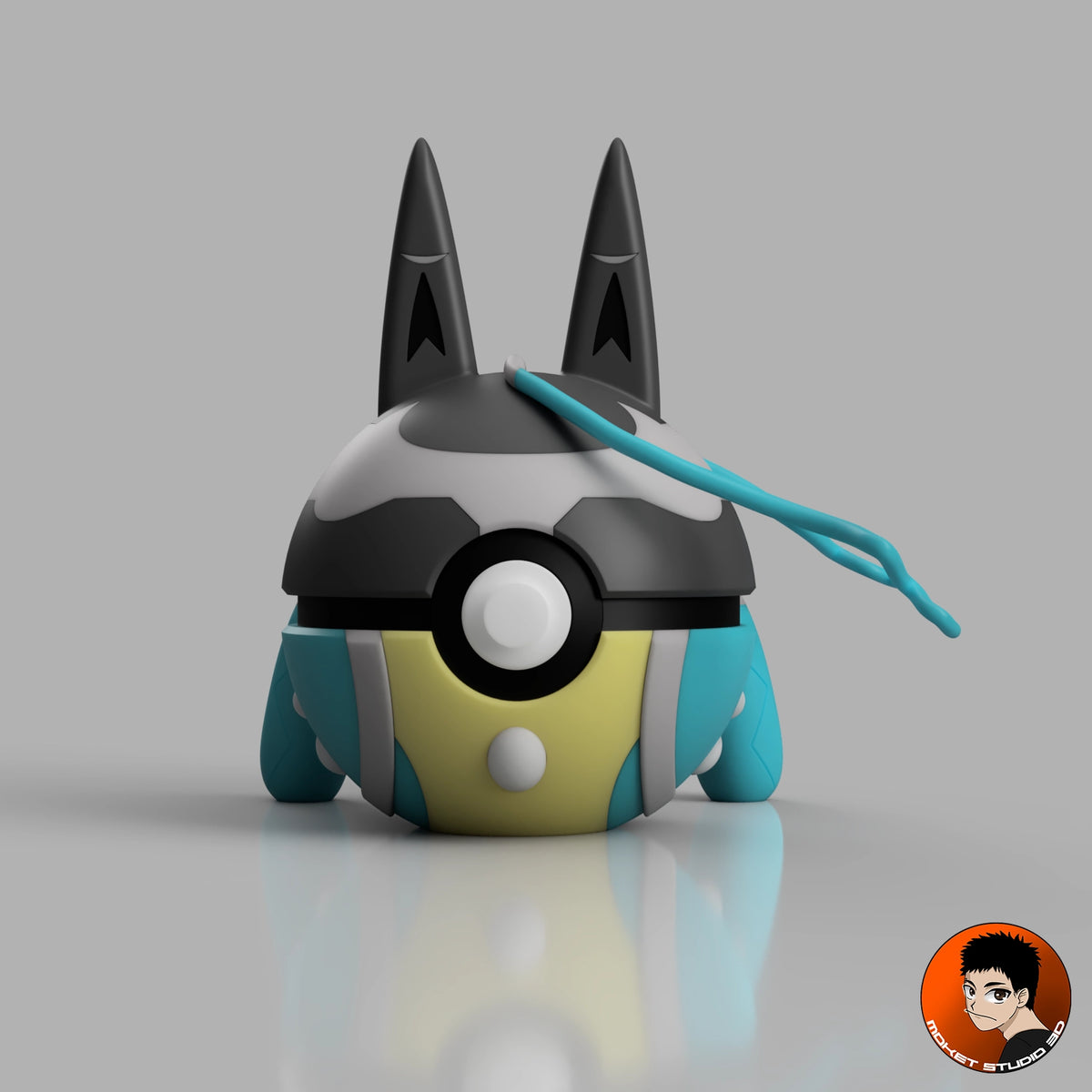 #0448 Mega-Lucario Z -Collectible Pokémon decorative object handmade in 3D print