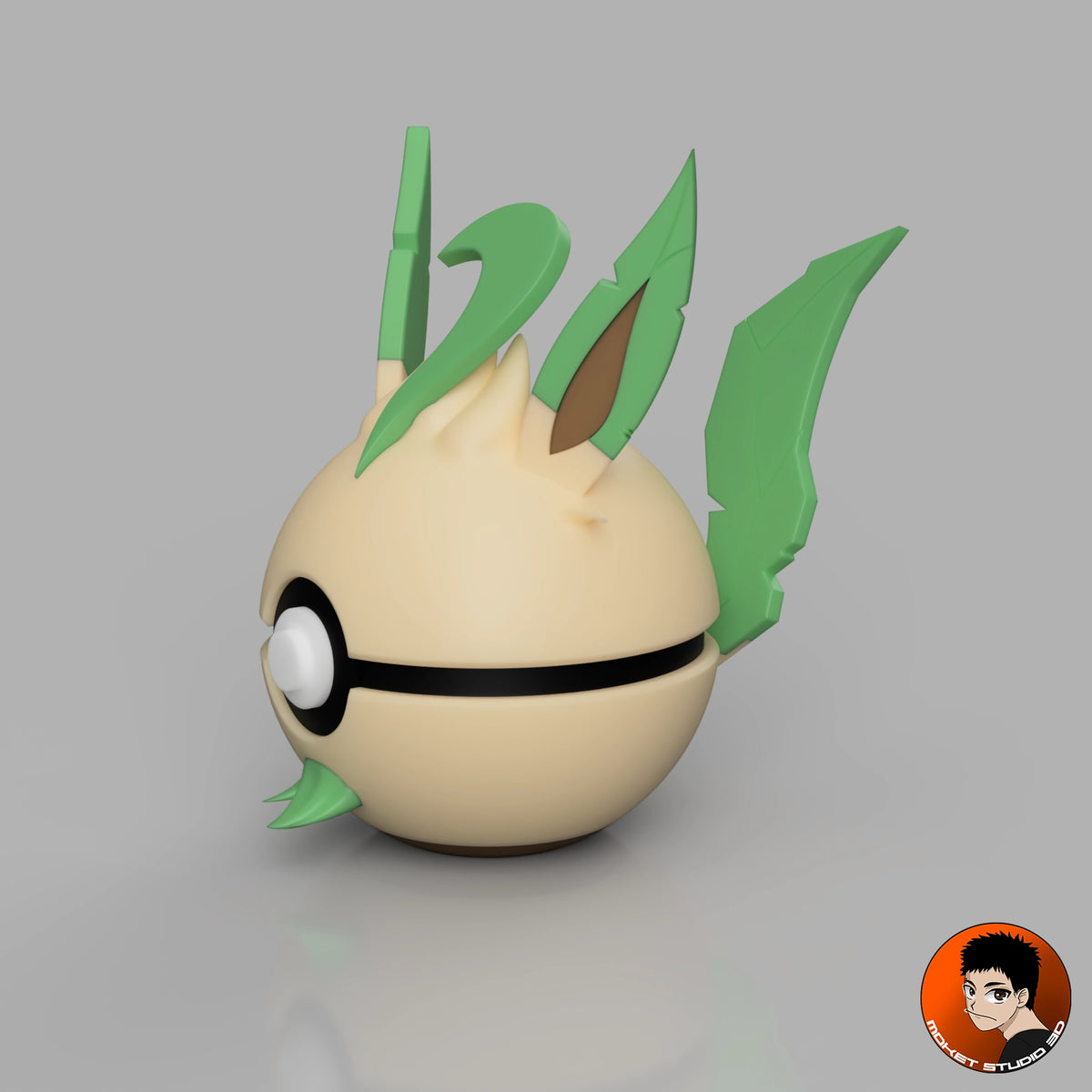 #0470 Folipurba - Handgefertigtes Pokémon Sammlerstück aus dem 3D-Drucker
