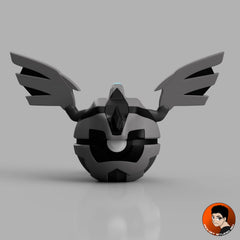 #0644 Zekrom - Objet déco collector Pokémon fait main en impression 3D
