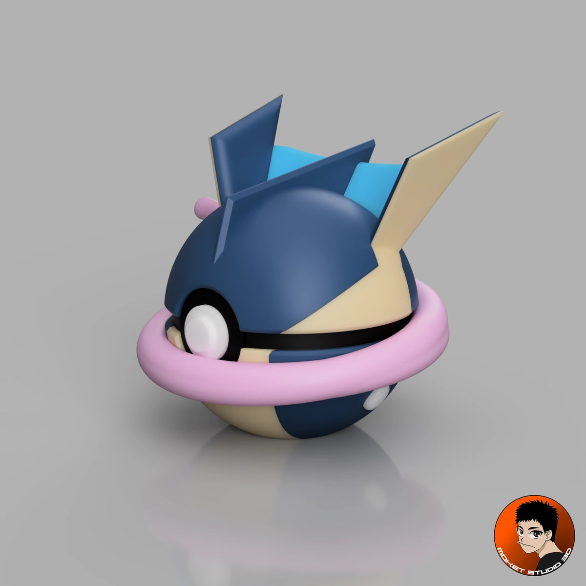 #0658 Greninja - Handcrafted collectible Pokémon decorative item made with 3D printing