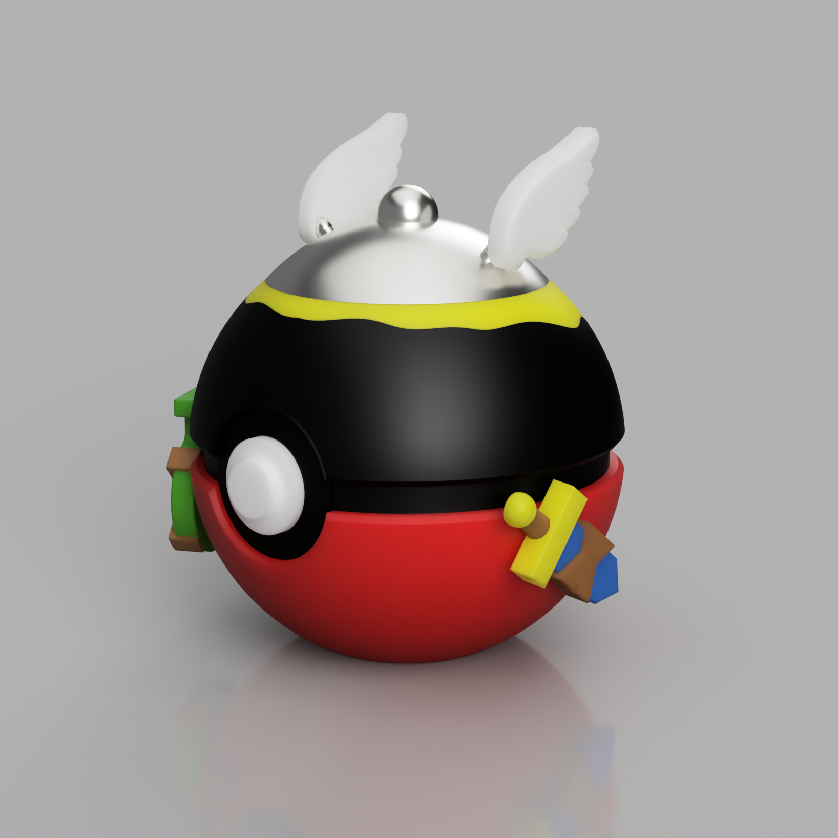 MS3D Ball Trio Astérix, Obélix & Idéfix avec support double et adaptateur – Le village gaulois entre dans l’arène !