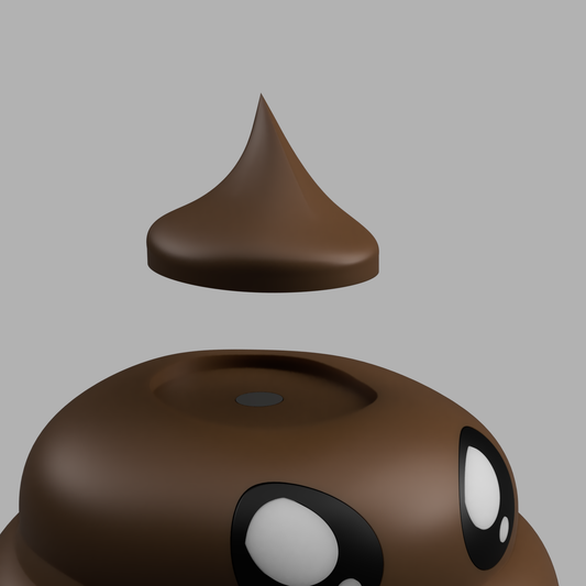 MS3D Ball Caca Kawaii Mèche Aimantée seule – Customisez votre Cacou !