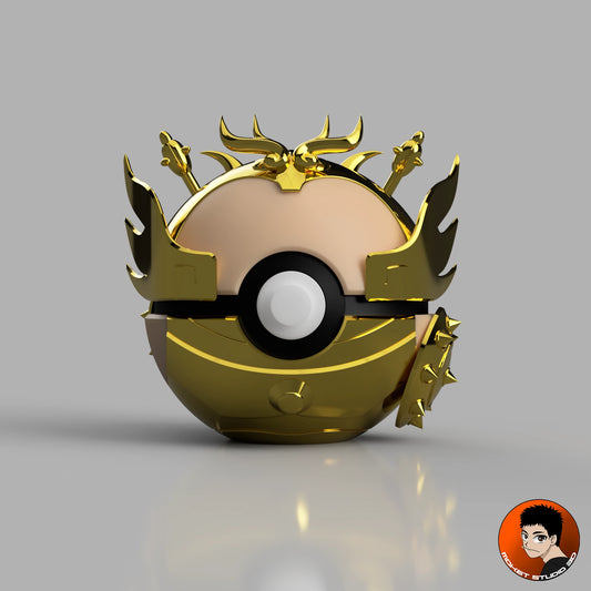 MS3D Ball Chevalier d’Or de la Balance en PLA – La justice et l’équilibre réunis dans une sphère mythique ⚖️✨🛡️