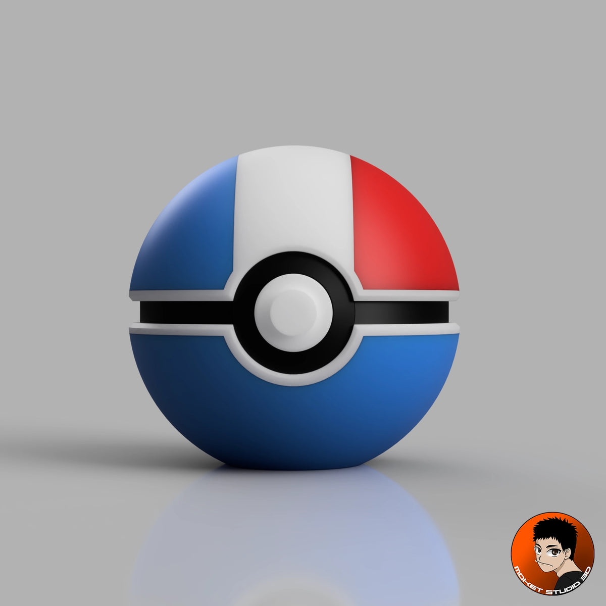 MS3D French Team Ball in PLA – The Blue White Red in your hands! 🇫🇷⚽