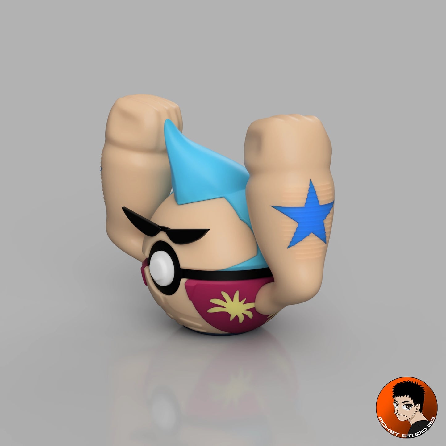 MS3D Ball Franky – One Piece 🔧💪