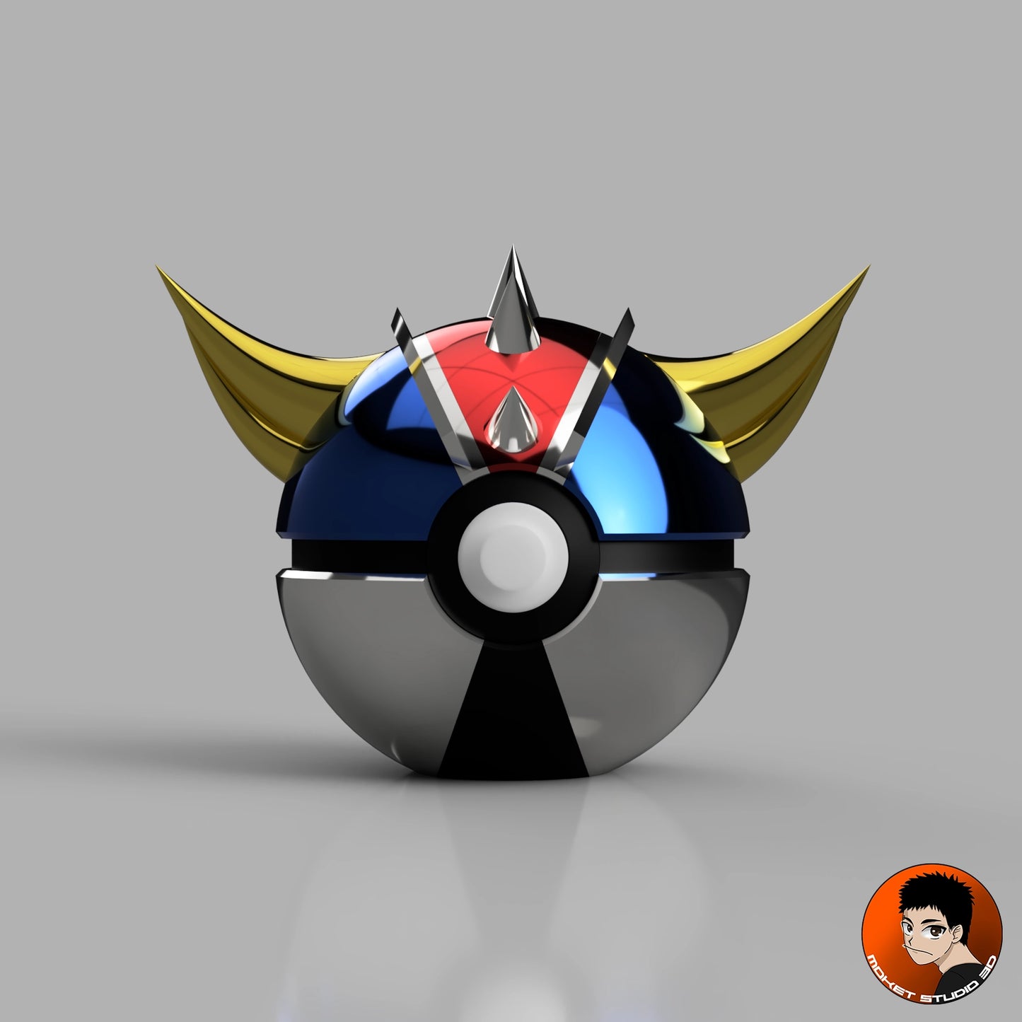 MS3D Ball Goldorak – Fusionnez l’Univers des Méchas et des Dresseurs ! 🤖⚡