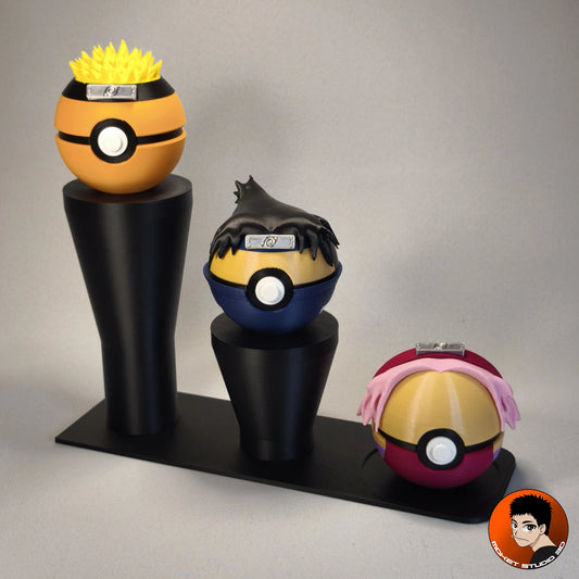MS3D Ball Équipe 7 avec support de présentation – Naruto, Sasuke & Sakura réunis dans un trio légendaire ! 🍥⚔️🌸